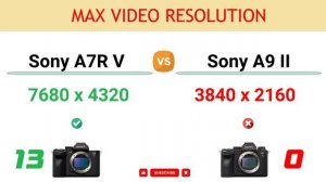 Sony A7R V vs Sony A9 II Comparison: 22 Reasons to buy A7R V and 8 Reasons to buy A9 Mark II