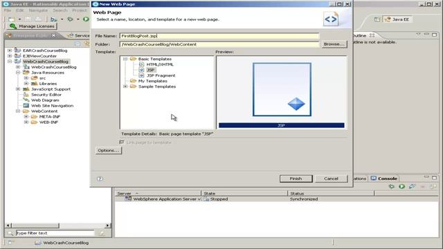 Crash course in Enterprise JavaBeans 3 - Part 7: Creating the Web project смотреть онлайн