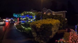 4k Christmas lights at viewpointe at Redondo, Federal Way, Washington state USA