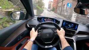 НОВАЯ ПЕЖО 3008 2021(1.6 Гибрид  4  300л.с.)ТЕСТ ДРАЙВ,ОБЗОР/ДИЗАЙН/В ДВИЖЕНИИ