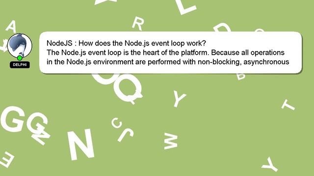 NodeJS : How does the Node.js event loop work?