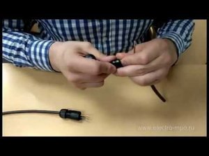 Соединение кабеля разборной муфтой IP68