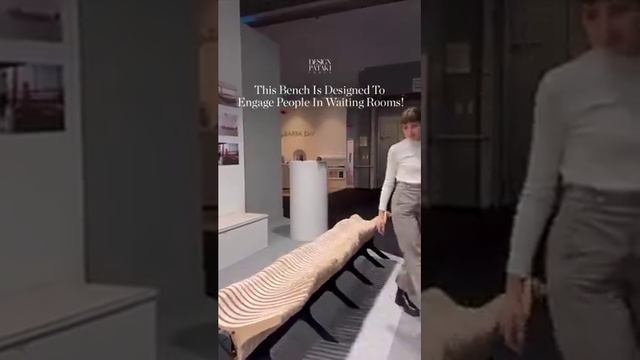 Живая волнующая скейт-скамейка ＂This Bench Is Designed To Engage People In Waiting Rooms＂