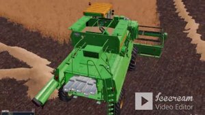 Пол дела сделал. Убираем поле по контракту. Карта Совхоз Рассвет. Farming Simulator 19