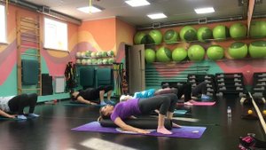 Лечебная  физкультура для поясницы с массажным роллом ЧАСТЬ 2