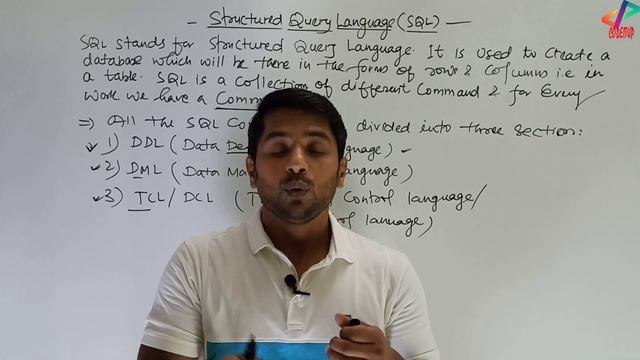 SQL Commands | DDL DML TCL Commands | SQL Datatypes | In Hindi