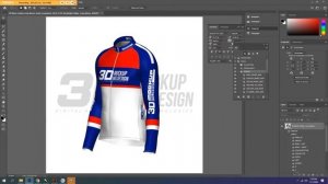 3D Men's Cycling Long Sleeve Jersey Longsleeve Mockup