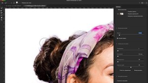 Быстрый способ убрать фон картинки с обработкой волос в Photoshop