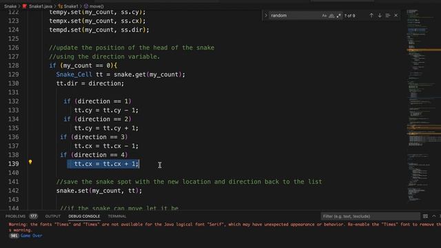 Snake Game Code: Java смотреть онлайн