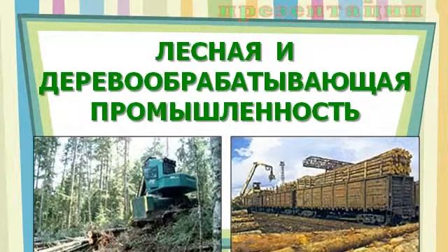 Презентация Лесная промышленность