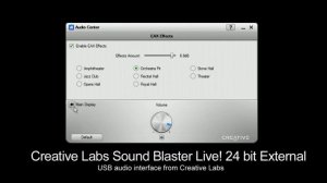 Creative Sound Blaster Live! 24 bit External SB0490. USB audio interface