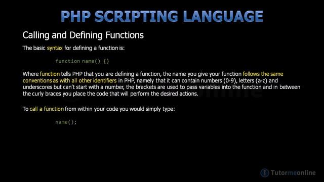 01 PHP functions