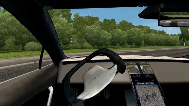 Tesla ROADSTER - City Car Driving смотреть онлайн