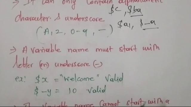 PHP Variables in Tamil