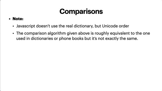 Comparisons in JavaScript - JavaScript tutorial 2022 part # 10