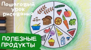 Рисунок полезные продукты. Здоровое питание и здоровый образ жизни. Рисунок витамины. Здоровая жизнь