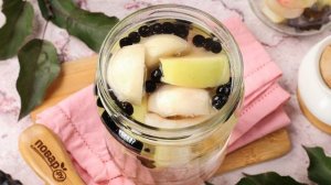 Компот из черноплодки с яблоками на зиму