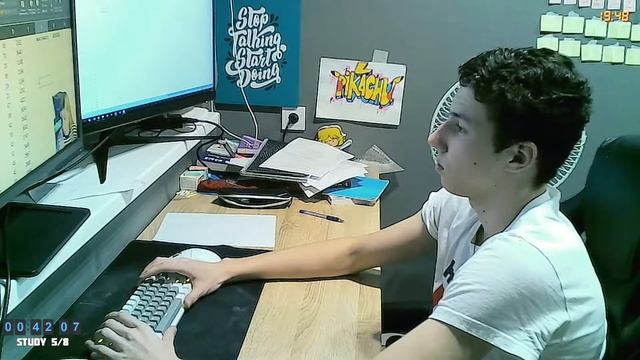 ?8 hours-Study with me pomodoro/relaxing music?/at the morning☀ смотреть онлайн