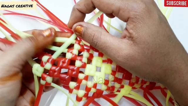 Mini Diamond Cross Cut Basket Weaving Tutorial For Beginners @nagascooking6846
