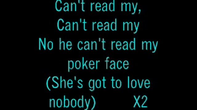 Poker Face-Lady Gaga (with lyrics) смотреть онлайн