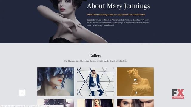 Ida - Model Photo Portfolio WordPress Theme TMT dowload Ida Model P смотреть онлайн