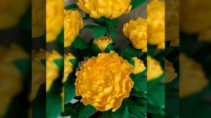 Букет жёлтых пионов из изолона!