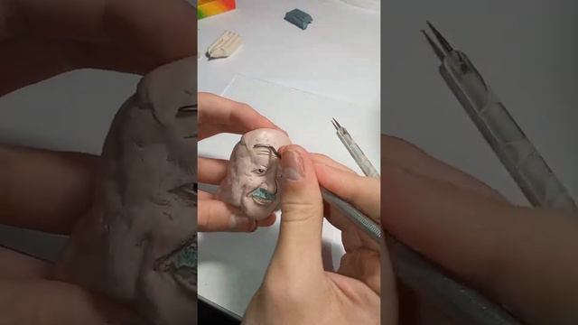 Stan Lee plasticine sculpture | портрет Стэн ли из пластилина