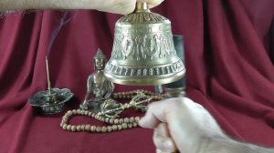 Тибетский колокольчик Средний с Ваджрой