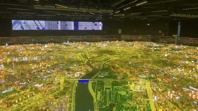 Макет Москвы. Световое шоу: Мегаполис Москва.