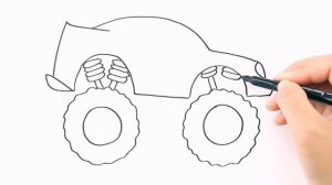 Как нарисовать МОНСТР ТРАК  / Мультик раскраска для детей /  Раскрась Ка