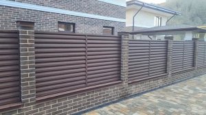 Забор жалюзи и перила из ДПК - г Сочи, Мацеста.