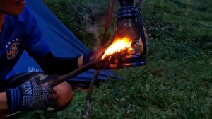 SOLO CAMPING IN HEAVY RAIN,RAINSTORM • HEAVY RAIN CAMPING • RELAXING SOLO TENT CAMPING IN THE RAIN