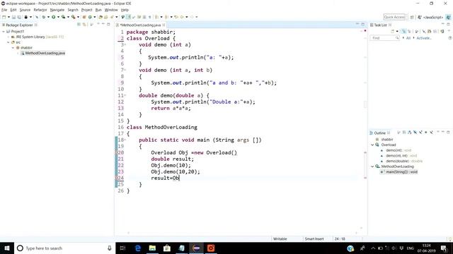 Java Programming | Lesson 15 | Static Polymorphism using Method Over-Loading with easy Example.