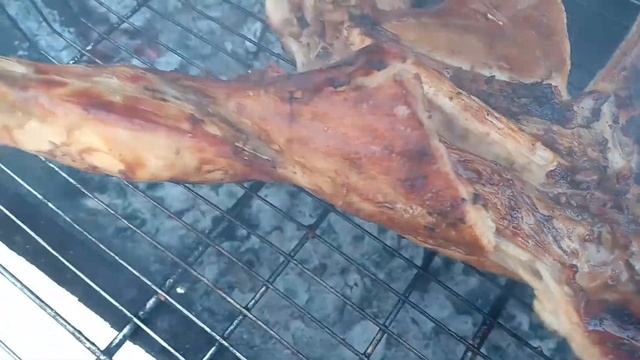 Жаренный кролик целиком на мангале -настоящее блюдо для гурманов!!!