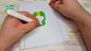 САМЫЙ МАЛЕНЬКИЙ ЛЕОН В МИРЕ из БРАВЛ СТАРС- РИСУНКИ ПО КЛЕТОЧКАМ - BRAWL STARS -PIXEL ART