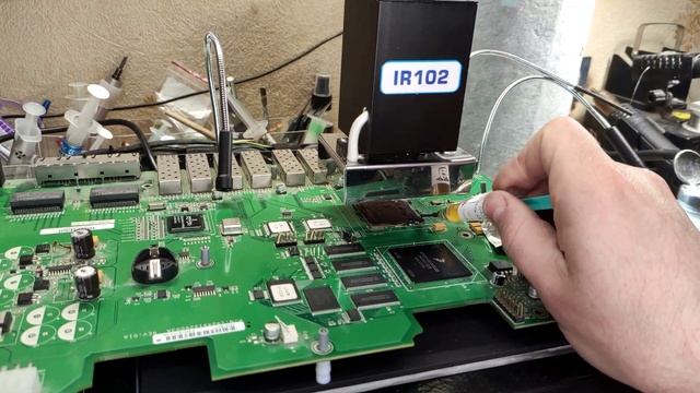 Пайка больших плат на IR102.01P смотреть онлайн
