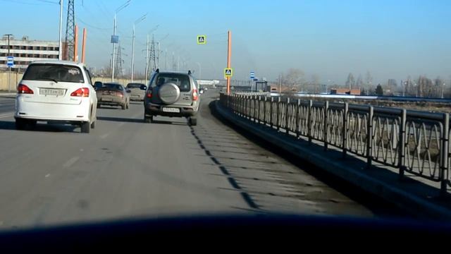 Красноярск. Четвертый мост через Енисей. смотреть онлайн