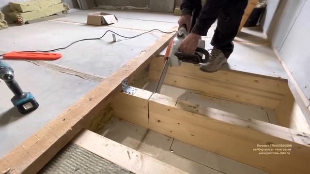 502. Труба коренная, для каминопечи. Проходные узлы в каркасном доме. Москва. смотреть онлайн