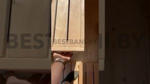 Баня-квадро 3 помещения 6 метров с боковым входом, выносом топки на улицу, столом и рундуками