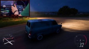 1965 Ford Transit - Forza Horizon 5 - Relaxing Night Drive with Steering Wheel POV | Rowi Race