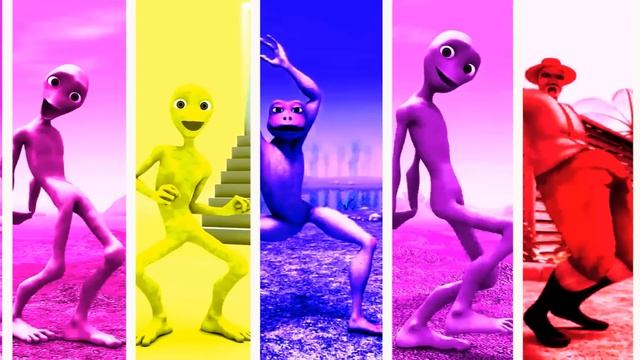Green Alien VS Dame tu Cosita VS Me Kemaste VS Patila VS Gummy Bear Funny Color dance challenge смотреть онлайн