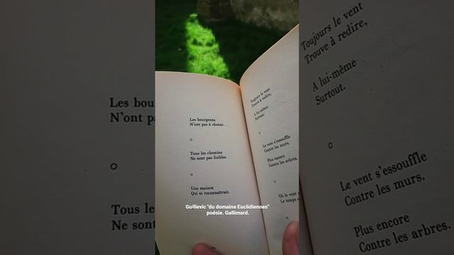 Guillevic "du domaine Euclidiennes" poésie. Gallimard. lu par Renaud Allirand (4)