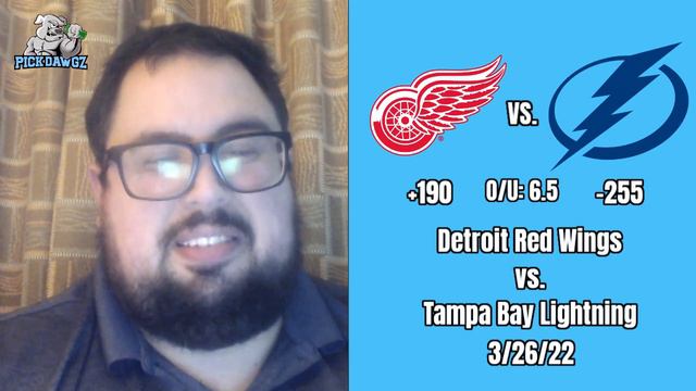 Detroit Red Wings vs Tampa Bay Lightning 3/26/22 NHL Free Pick Free NHL Betting Tips