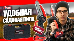 Цепная аккумуляторная мини пила в действии: Edon PROtech 18-6ACS - обзор и сборка #пила #инструмент