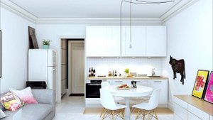 Дизайн студии 18 кв. м.