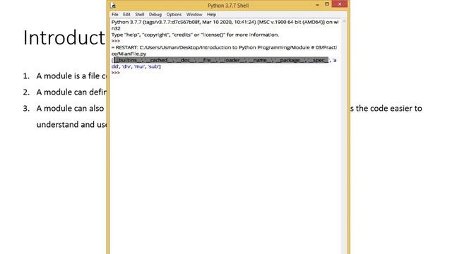 More About Modules in Python [ENG] Module 3 Lecture 11 ZE - 209 смотреть онлайн