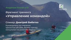 Фрагмент тренинга «Управление командой». Спикер - Дмитрий Бибетко, Академия бизнеса Б1