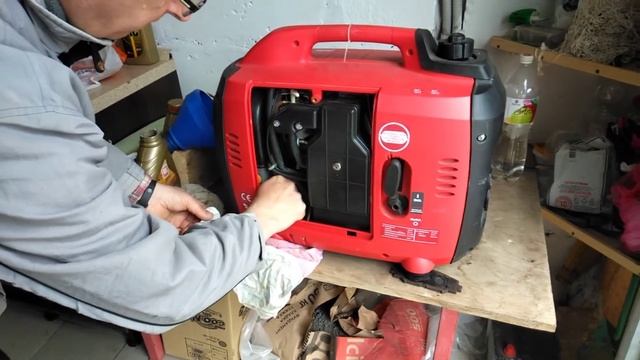 Генератор Fubag Ti 2600 замена масла. смотреть онлайн