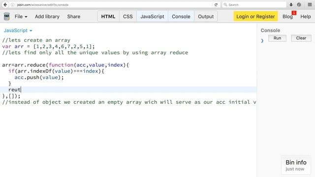 Array Reduce (Create New Array).