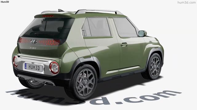 Hyundai Casper 2021 3D model by Hum3D.com смотреть онлайн